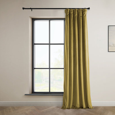Matra Room Darkening Rod Pocket Single Curtain Panel 
