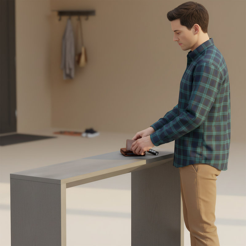 Table d'appoint 60 po, Gris