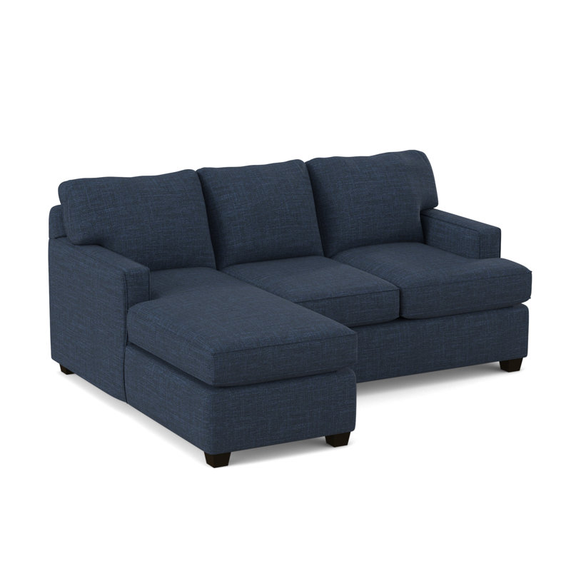 80.5" Wide Reversible Modular Sofa & Chaise with Ottoman, Innerspring, Archetype Admiral