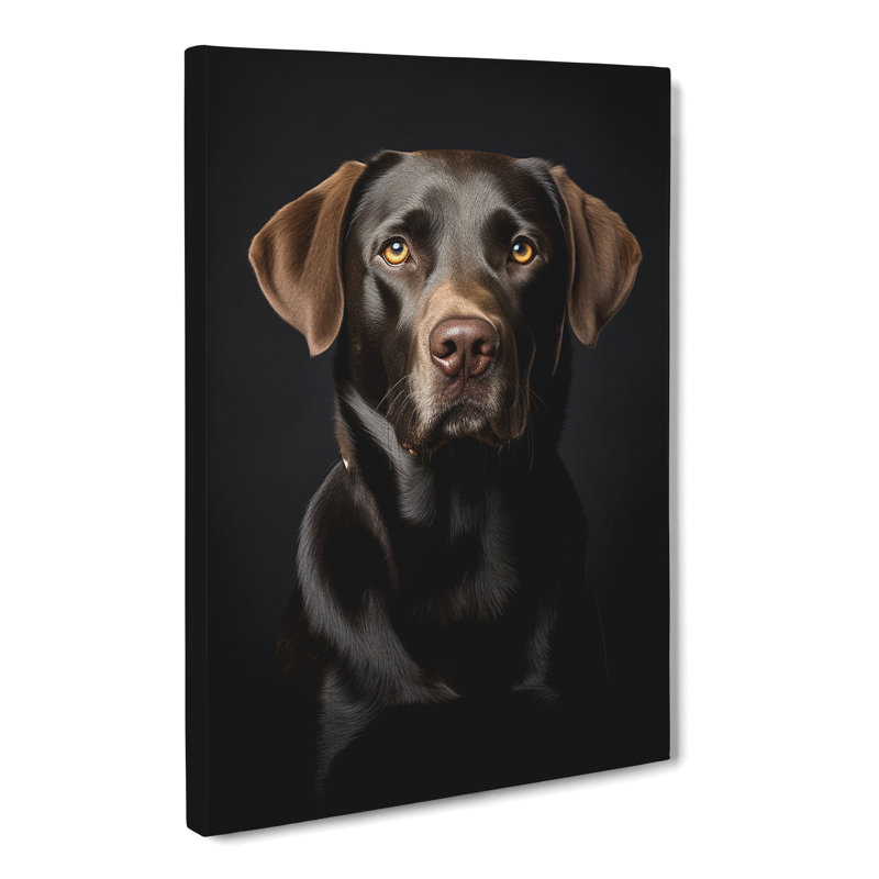 Labrador Retriever Gestural No.2 - Wrapped Canvas, 50cm H x 35cm W x 3cm D
