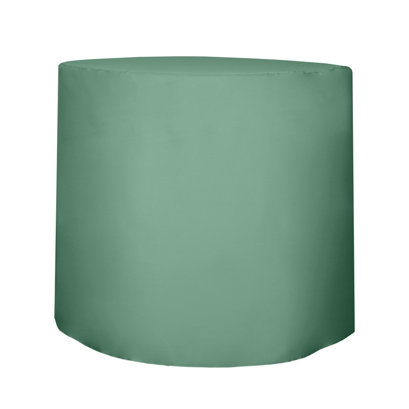 Javin Solid Color Round Tablecloth, Seamist Light Green, 3