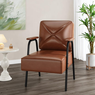 Fauteuil capitonné de 25 po de largeur Laiyba