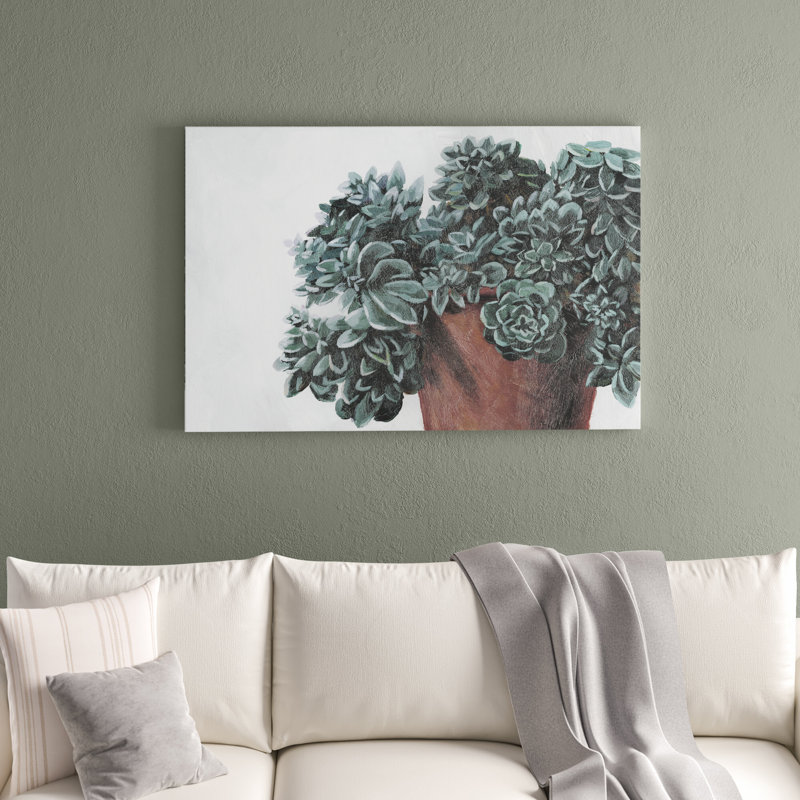 «Growing Succulents», reproduction sur toile, H 32 po x l 48 po