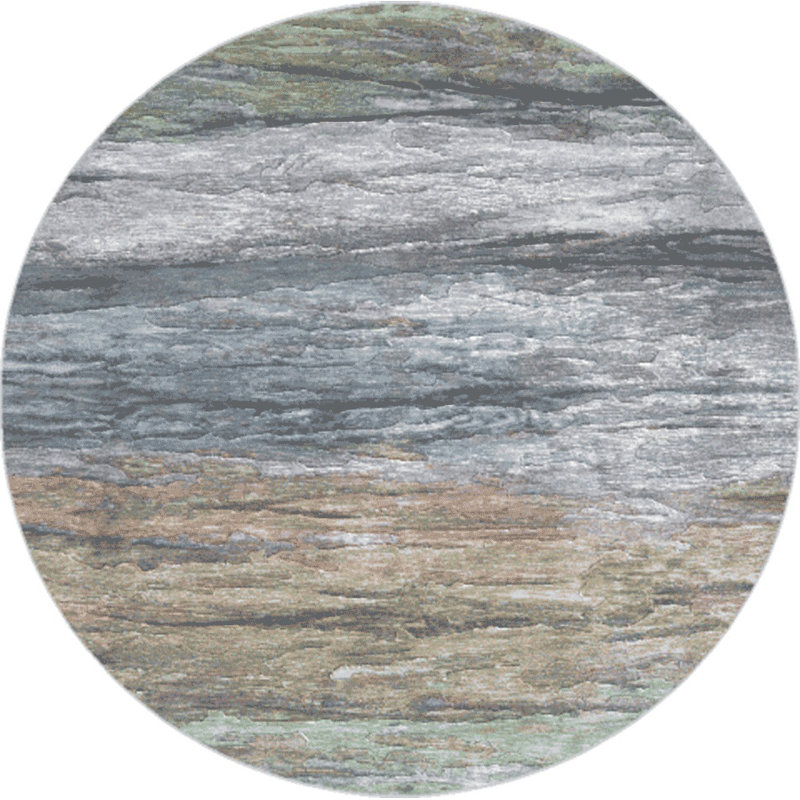 Abstract Area Rug, Round 200 cm