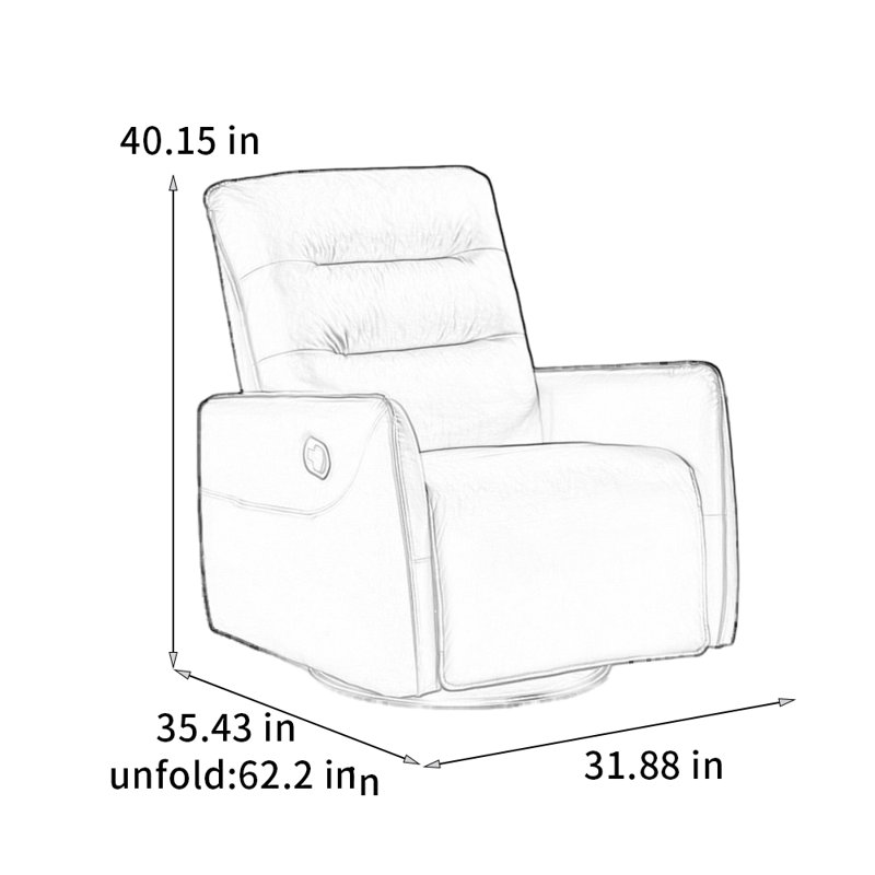 Comfortable segmented reclining technology fabric, Yellow