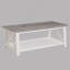 Ensemble de 3 tables basses blanches et carrées blanches pour le salon