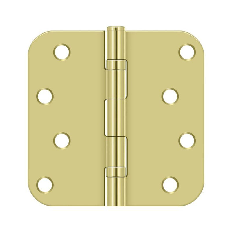 64'' x 64'' Steel Surface Mount Hinge, Polished Brass