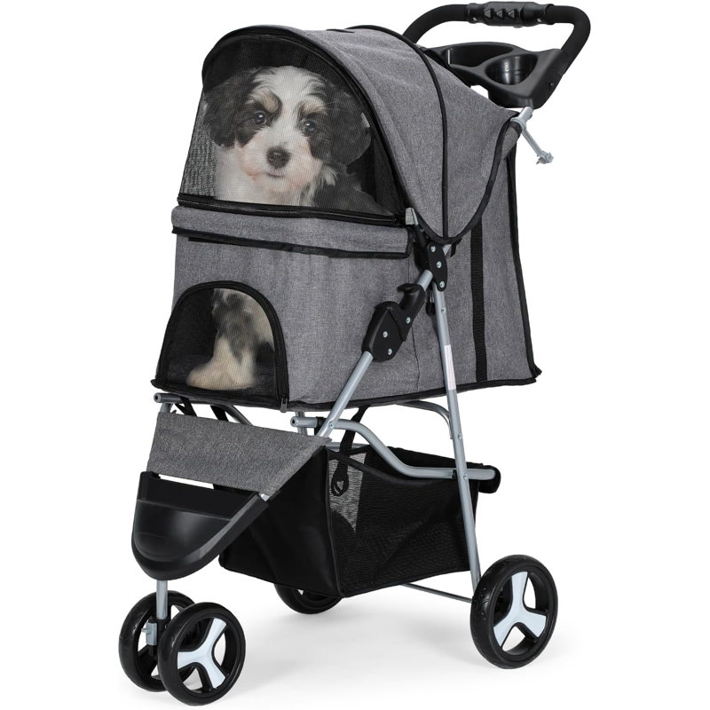 Poussette pour petits animaux de compagnie 10-30Lbs