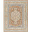 Tapis oriental orange brûlé lavable à la machine Kissena-70927538