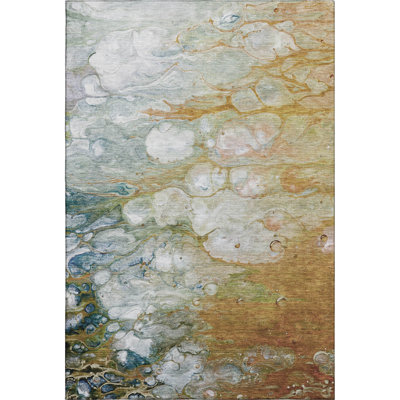 Premium Machine Washable Alijah AMF1278 Abstract Rug