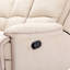 Fauteuil inclinable manuel Belora avec ports USB, rangement, lumière DEL et 2 porte-gobelets, canapé modulaire, canapé modulaire