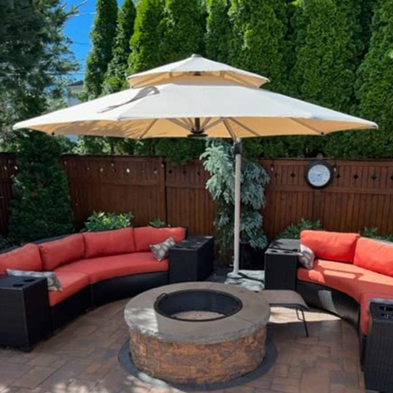 Parasol en porte-à-faux 12 pi, Beige