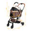 Poussette 2 en 1 pliable 4 roues pour chien et chat avec auvent détachable 2 en 1-131519252