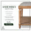  Banc rembourré Finch Graydon, naturel vieilli
