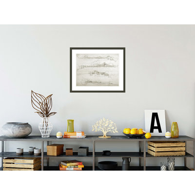 Frank Lloyd Wright Home & amp; «Studio Taliesin II Spring Green WI» par Frank Lloyd Wright, impression giclée encadrée