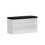Meuble de couloir moderne, couleur noyer, 35,4 po x 19,7 po x 15,7 po | 100% panneau de particules enduit de mélamine, épaisseur: 0,7 pouce | Design élégant et fonctionnel pour le vestibule, parfait pour ranger les chaussures et les sacs