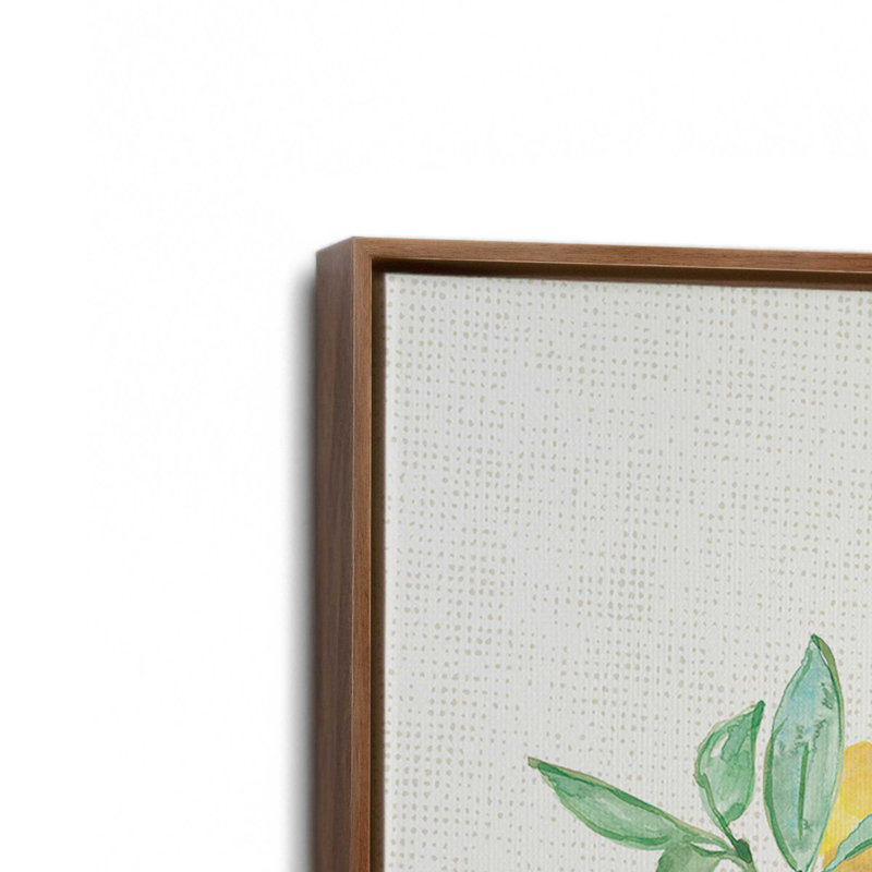 «Fresh Floral II» par Beth Grove, reproduction d'art, Brun, H 32 po x l 24 po, Cadre flottant
