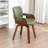 Dundrod Faux Leather Upholstered Swivel Dining Armchair-123200762