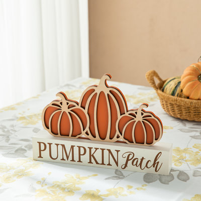 Enseigne de table citrouille 11,75 po L PUMPKIN