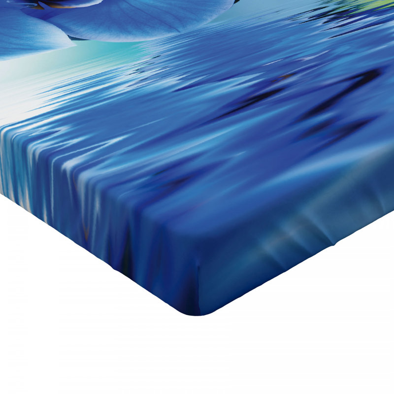 Microfiber Floral Fitted Sheet, Full Fitted Sheet