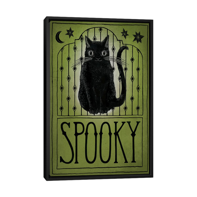 Spooky par Sara Zieve Miller - Giclée sur toile tendue avec châssis, H 26 po x l 18 po x P 1,5 po, Toile avec cadre noir