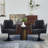 Loms Genuine Leather Swivel Accent Chair-940072826