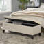 Banc de lit moderne avec rangement