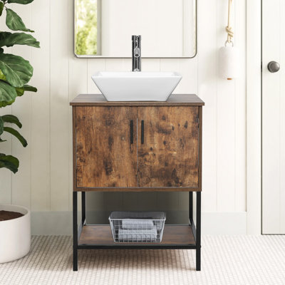 Nastaja 24'' Single Bathroom Vanity with Manufactured Wood Top