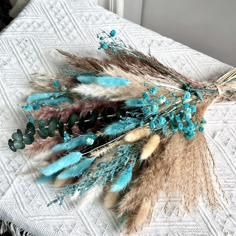 Natural Pampas Grass Bouquet |Mix Dried Flowers Bouquet for Wedding Decor Boho Decor Home Table Decor Desk Decor, Rustic Farmhouse