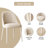 Pearlena 70.87" Modern Rectangle Cream White Dining Table Set with 8 Chairs for Kitchen, Bar, Living Room-538423198-539561008