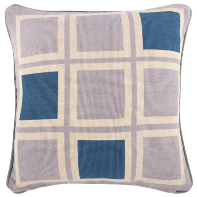 Floral Cotton Blend Reversible Throw Pillow