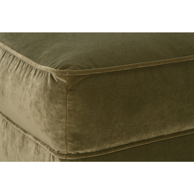 Marleigh Ottoman, Washed Oak, Olive Velvet (13295-13)