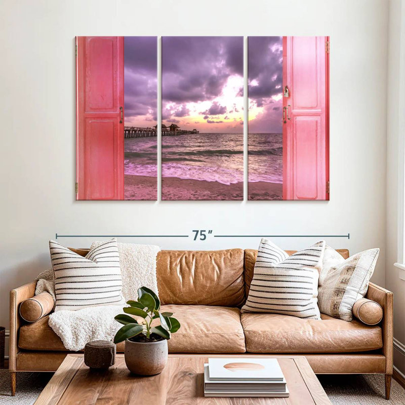 Gillard Window To Dramatic Beach, 42" H x 65" W
