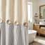 Rideau de douche en lin Farmhouse-1113290231