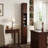 Water Resistant Space Saving Freestanding Slim Bathroom Storage Cabinet With Smooth Pull Out Drawer And Customizable Adjustable Storage Shelves For Bathroom-2079819944