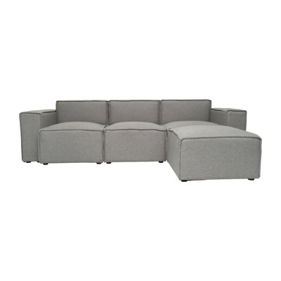 Bridgetown Contemporary 4 Piece Modular Sectional Sofa with Ottoman