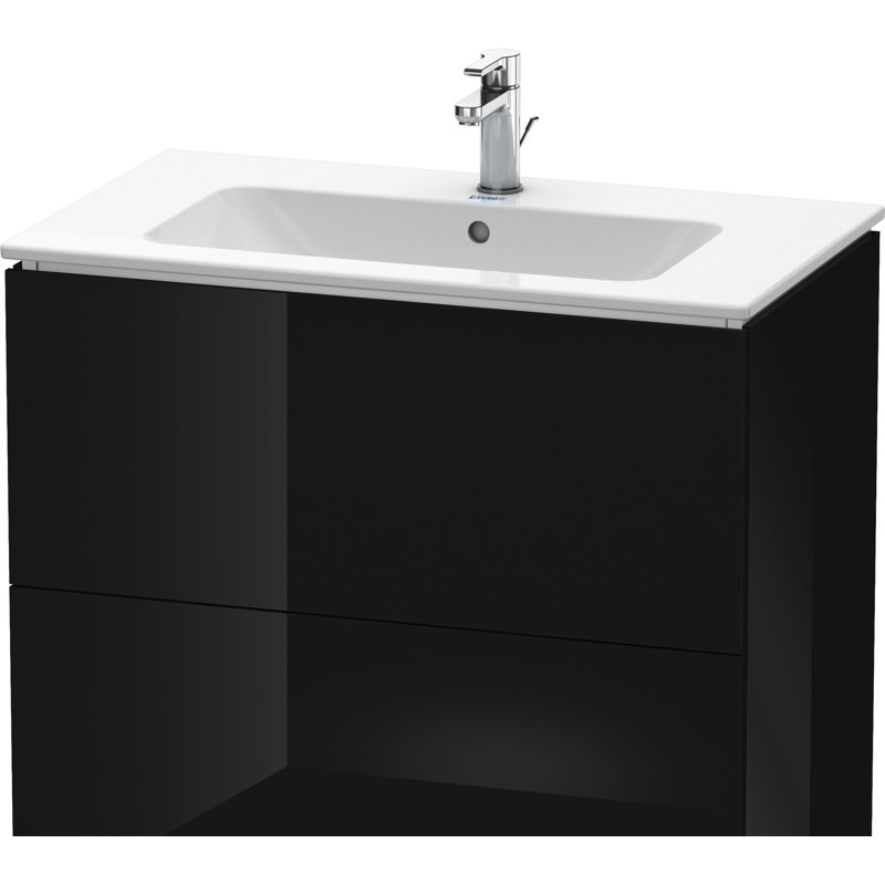 Base de meuble-lavabo simple 32,25 po seulement, Noir