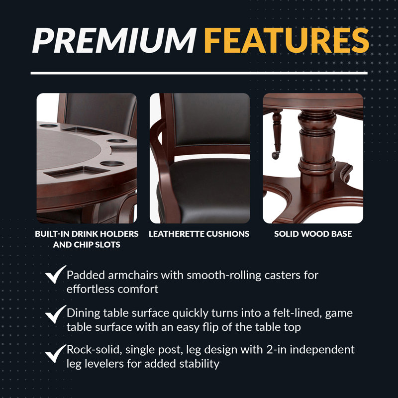Bridgeport 2-in-1 Poker Table Set