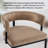 Modern Velvet Bar Stools With Barrel Backrest, Upholstered Seat, And Metal Footrest – 26-inch Seat Height, Ideal For Counters, Home Bars, And Kitchen Islands-1498265688