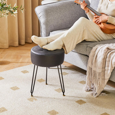 Burdue Steel Accent Stool