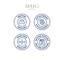 White Square Cushion-123529557