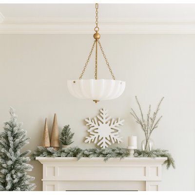 Fluted Cake Pan-Semi-Flush Mount
