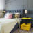 Modern Yellow Nightstand, 100% Melamine Coated Particle Board, 16.5 x 20.5 x 16.1 inches | Thickness: 0.7 inches | Stylish Top Shelf (16.5 x 11.0 x 13.0 inches) | Perfect for Bedroom & Living Room Decor, Durable & Elegant Design-1621682465