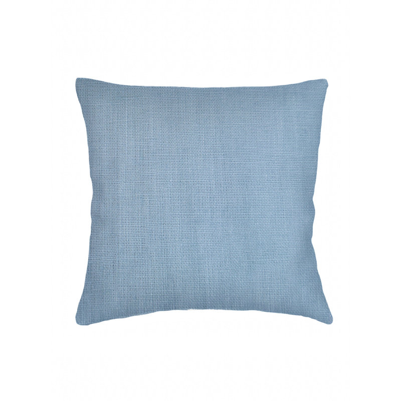 Linen Square Pillow Cover, Coastal Blue