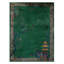 Hand Knotted Wool Area Rug in Green