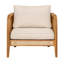 Cleothis Patio PE Rattan Lounge Chair With Acacia Wood Frame-1488713920
