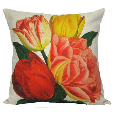 Floral Throw Pillow