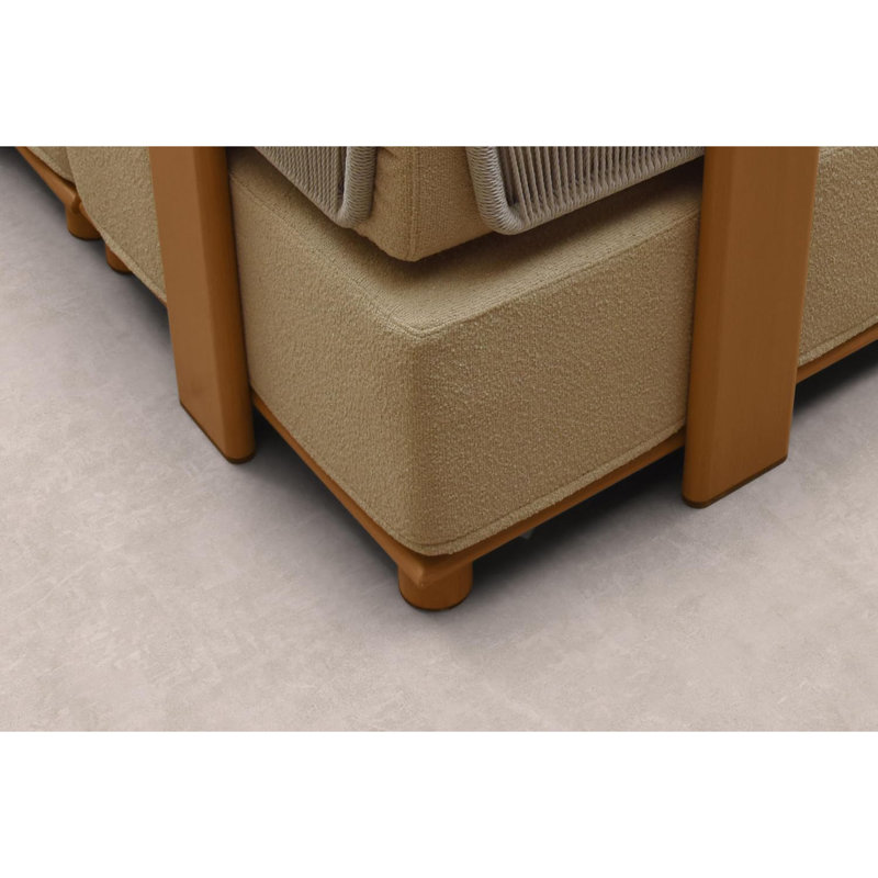Ensemble de conversation modulaire d'extérieur PURPLE LEAF, 5 Pcs: 4-Sectionals, 2 Ottomans, 2 Sofas