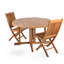 Chaise d'appoint pliante en bois de teck massif Pedasa