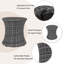 Table d'appoint en osier Aghilas-593324010